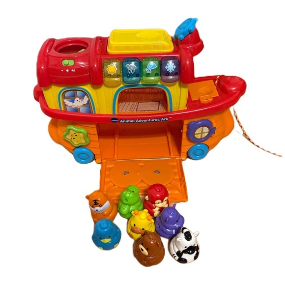 VTech Animal Adventures Ark Lights Music Sound Effects With 8 Animals - Picture 1 of 5